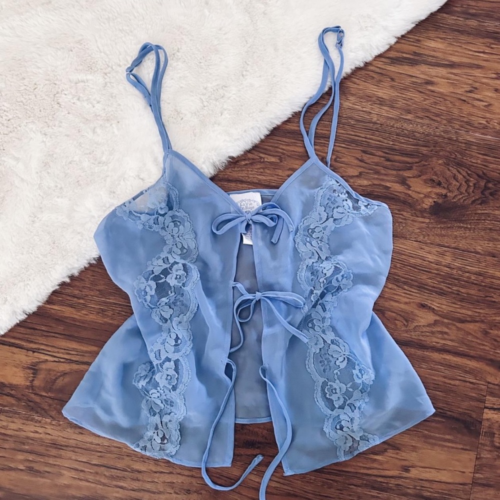 La Vie En Rose Baby Blue Camisole
